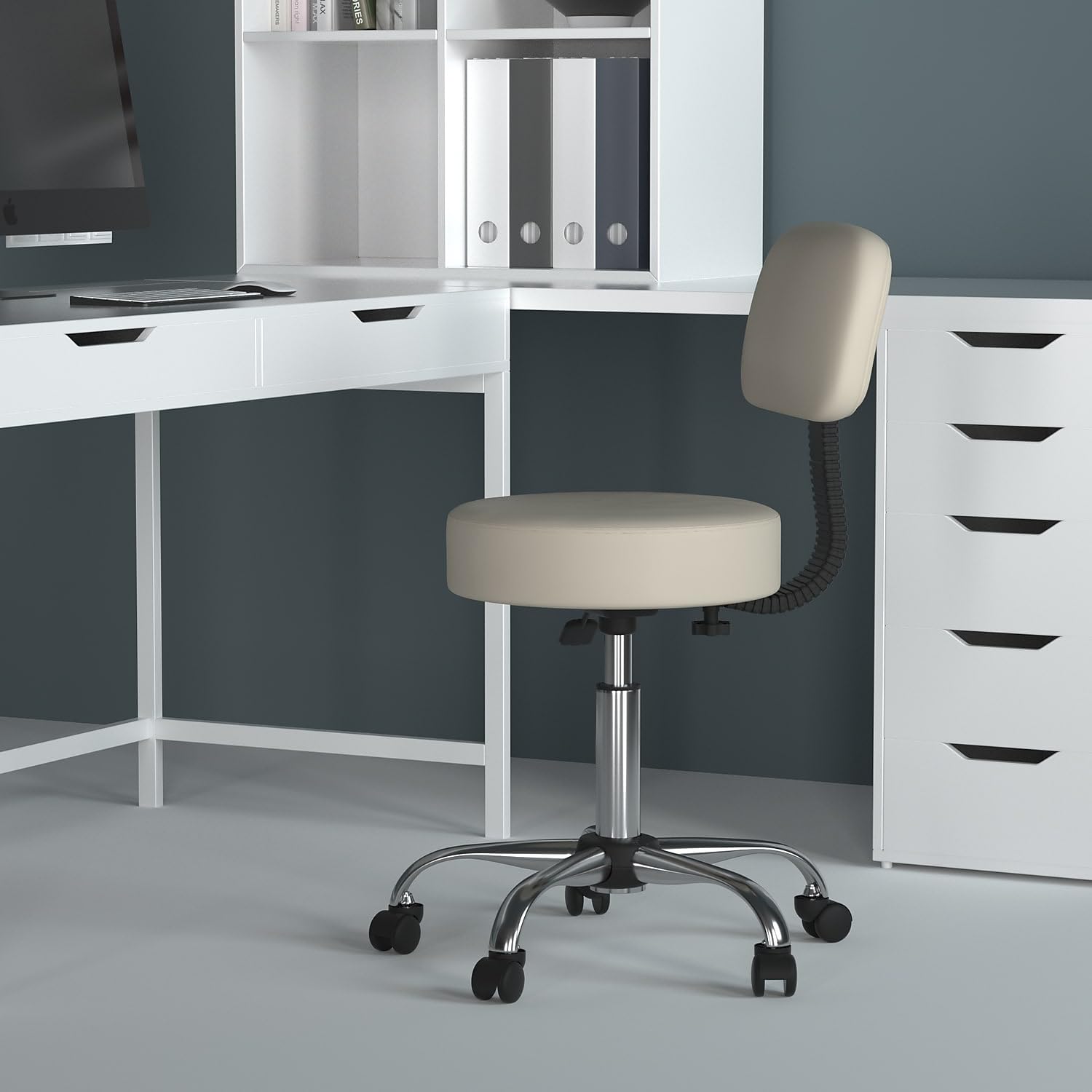 Foto 7 pulgar | Taburete Médico Para Spa Boss Office Products Be Well, Color Beige - Venta Internacional.