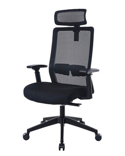 Foto 4 | Silla De Trabajo Boss Office Products De Malla Con Reposacabezas Negra - Venta Internacional.