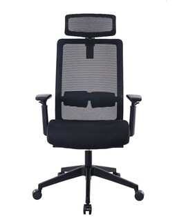 Foto 6 | Silla De Trabajo Boss Office Products De Malla Con Reposacabezas Negra - Venta Internacional.