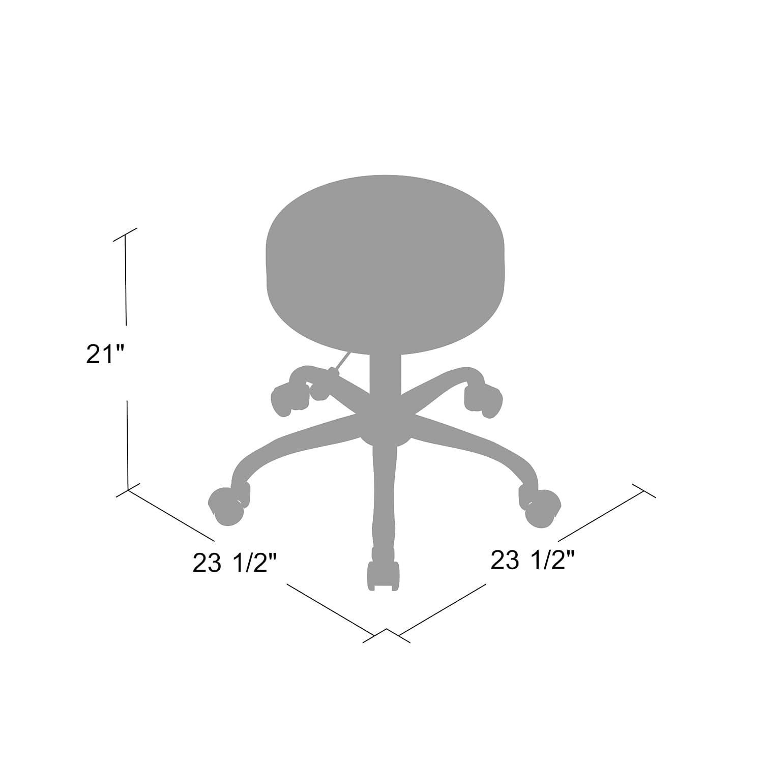 Foto 5 pulgar | Taburete Médico Para Spa Boss Office Products Be Well Black - Venta Internacional.