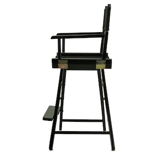 Foto 4 | Silla De Director Casual Home 24 Con Estructura Negra Y Lona Negra - Venta Internacional.