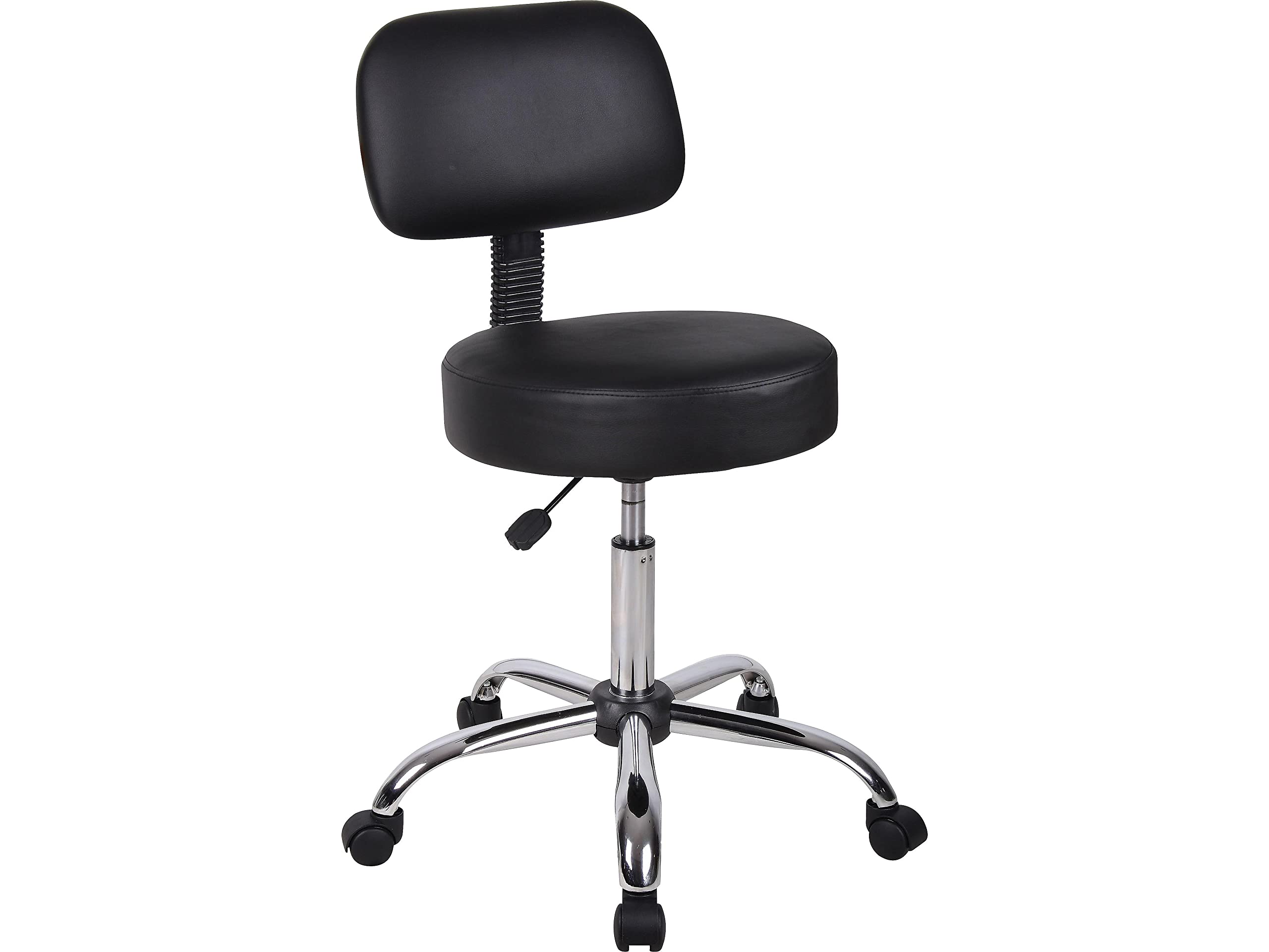 Foto 2 pulgar | Taburete Médico Para Spa Boss Office Products Be Well, Vinilo Negro - Venta Internacional.