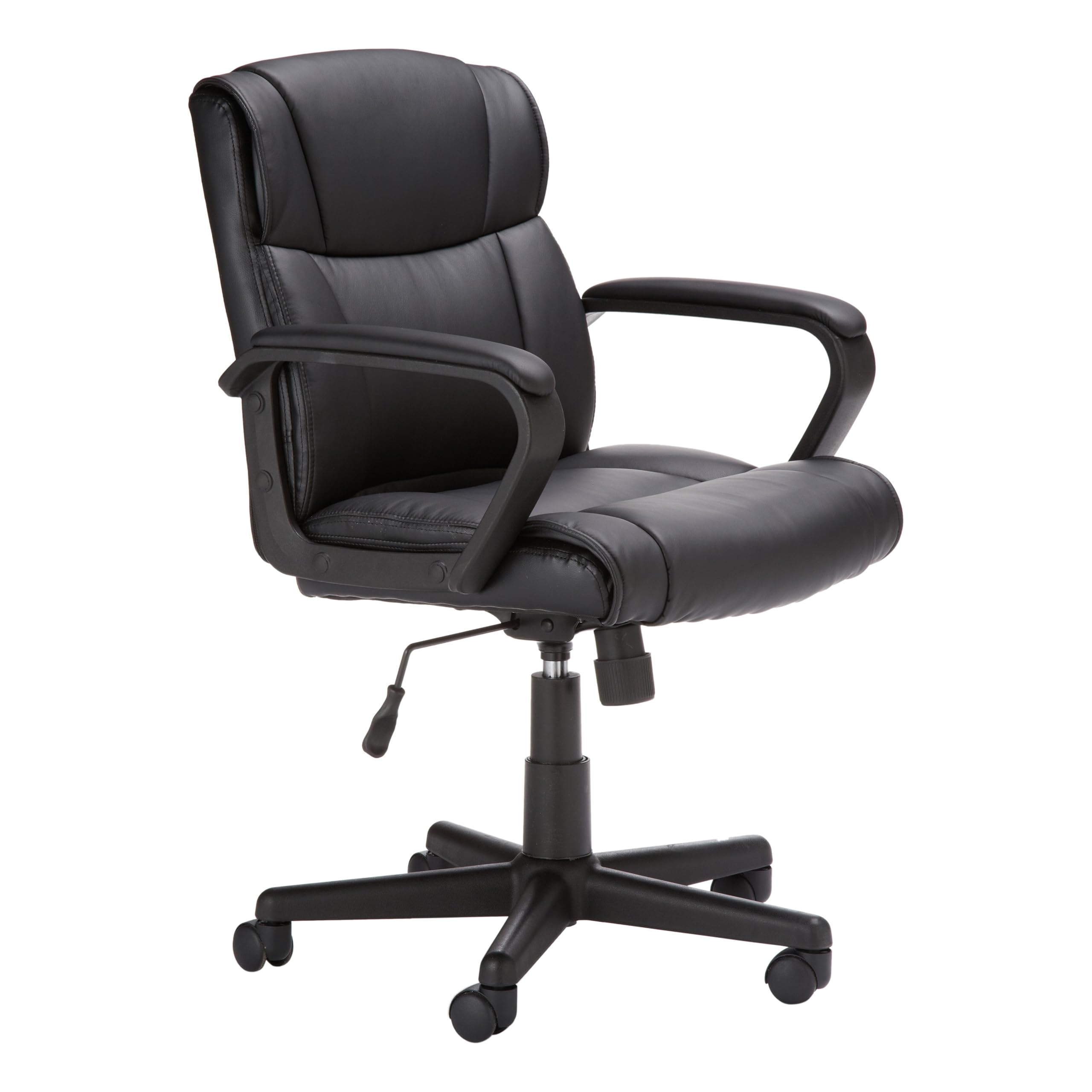 Silla De Escritorio Amazon Basics Para Ordenador De Oficina, Acolchada, Negra - Venta Internacional.