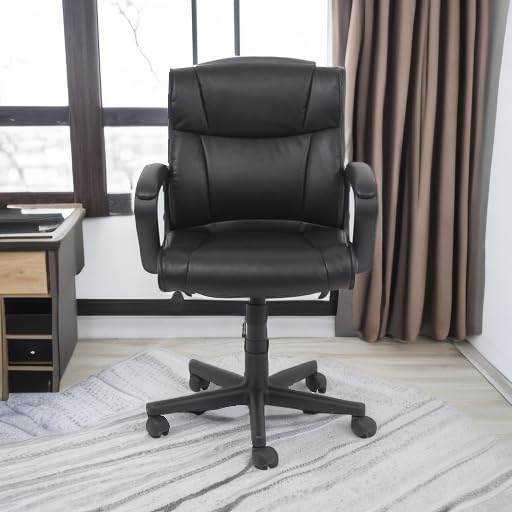 Foto 5 | Silla De Escritorio Amazon Basics Para Ordenador De Oficina, Acolchada, Negra - Venta Internacional.