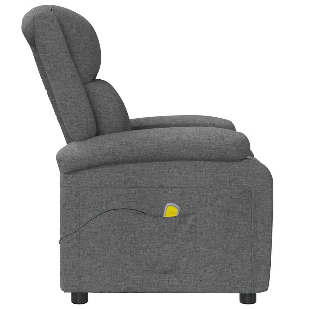 Foto 6 pulgar | Sillón De Masaje Vidaxl De Tela Gris Oscuro Con Masaje De 6 Puntos - Venta Internacional.
