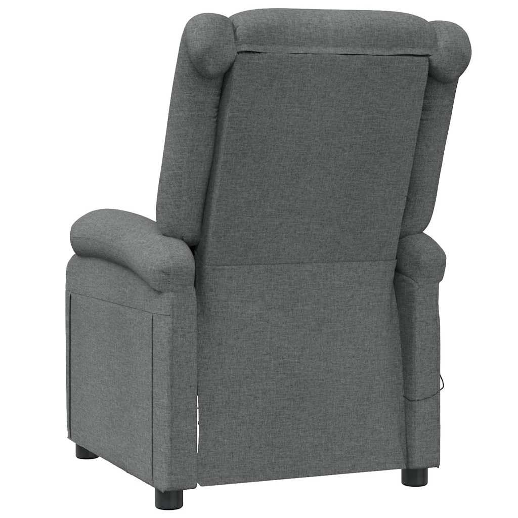 Foto 7 pulgar | Sillón De Masaje Vidaxl De Tela Gris Oscuro Con Masaje De 6 Puntos - Venta Internacional.