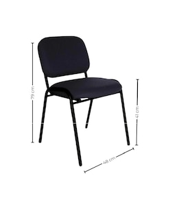 Foto 5 | Offiho Silla De Oficina Ecovisita Para Salas De Espera, Consultorios En Tapiz De Tela Color Gris Oxford