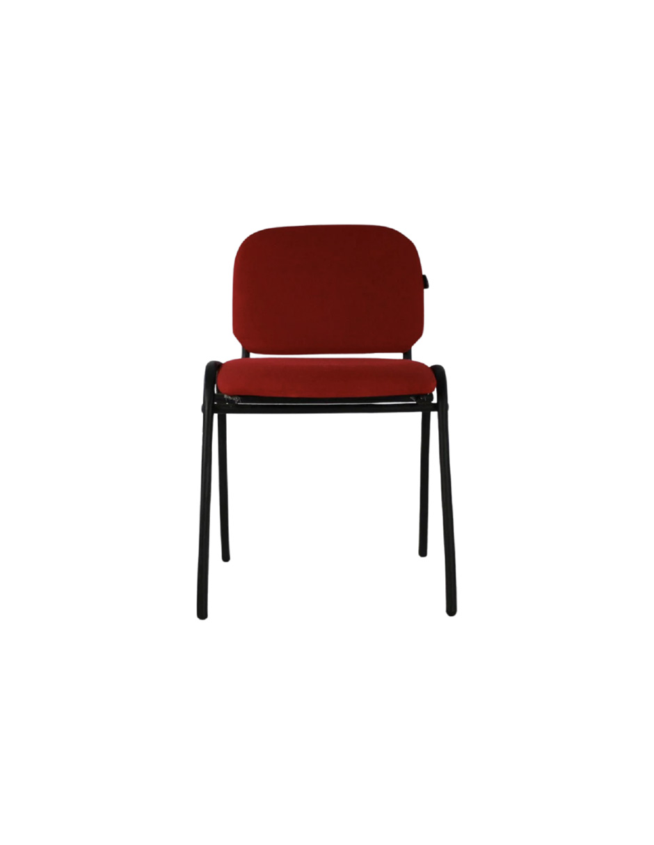 Foto 3 pulgar | Offiho Silla De Oficina Ecovisita Para Salas De Espera, Consultorios En Tapiz De Tela Color Vino