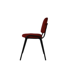 Foto 3 | Offiho Silla De Oficina Ecovisita Para Salas De Espera, Consultorios En Tapiz De Tela Color Vino
