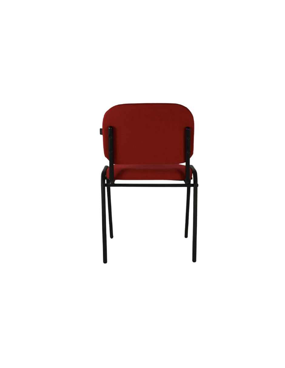 Foto 4 | Offiho Silla De Oficina Ecovisita Para Salas De Espera, Consultorios En Tapiz De Tela Color Vino