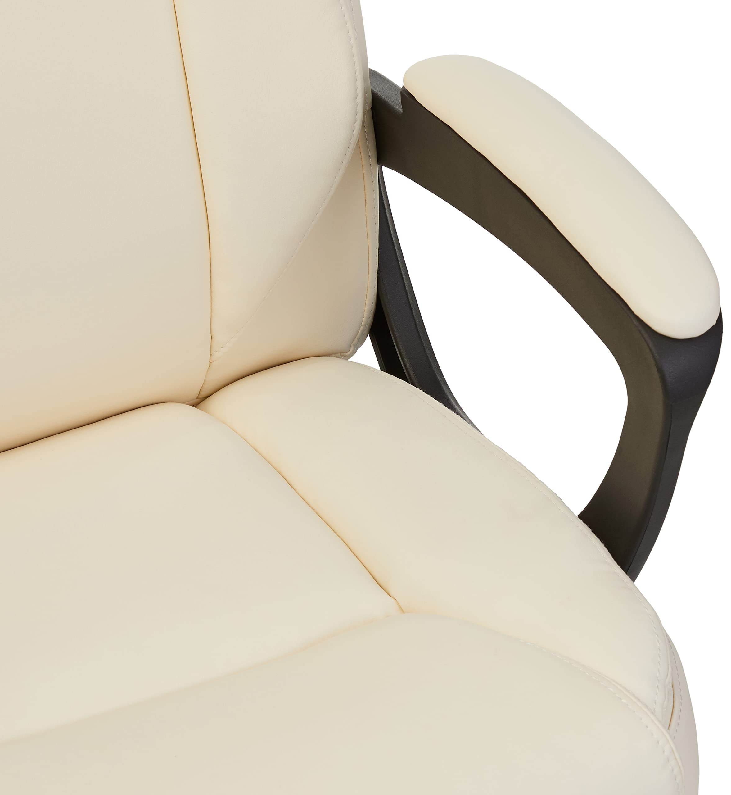 Foto 5 pulgar | Silla De Oficina Amazonbasics Classic Puresoft Acolchada En Poliuretano Crema - Venta Internacional.