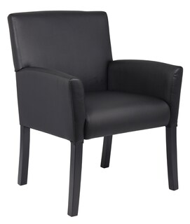 Foto 1 | Silla Boss Office Products Executive Box Arm, Color Caoba, Negro - Venta Internacional.
