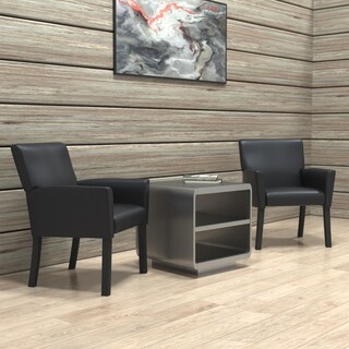 Foto 2 | Silla Boss Office Products Executive Box Arm, Color Caoba, Negro - Venta Internacional.