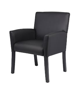 Foto 6 | Silla Boss Office Products Executive Box Arm, Color Caoba, Negro - Venta Internacional.