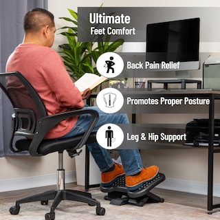Foto 3 | Foot Rest Mind Reader, Ergonómico, Ajustable En Altura, Negro, X2 - Venta Internacional.