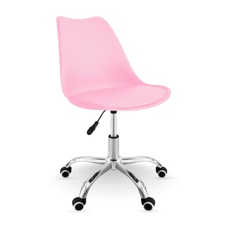 Foto 1 | Silla Oficina Linium Escritorio Salon Hogar Ergonomica Color Rosa
