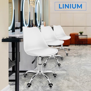 Foto 6 | Silla Oficina Linium Escritorio Salon Hogar Ergonomica Color Blanco