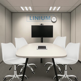 Foto 7 | Silla Oficina Linium Escritorio Salon Hogar Ergonomica Color Blanco