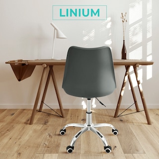 Foto 3 | Silla Oficina Linium Escritorio Salon Hogar Ergonomica Color Gris