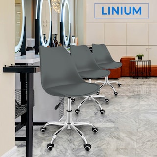 Foto 6 | Silla Oficina Linium Escritorio Salon Hogar Ergonomica Color Gris