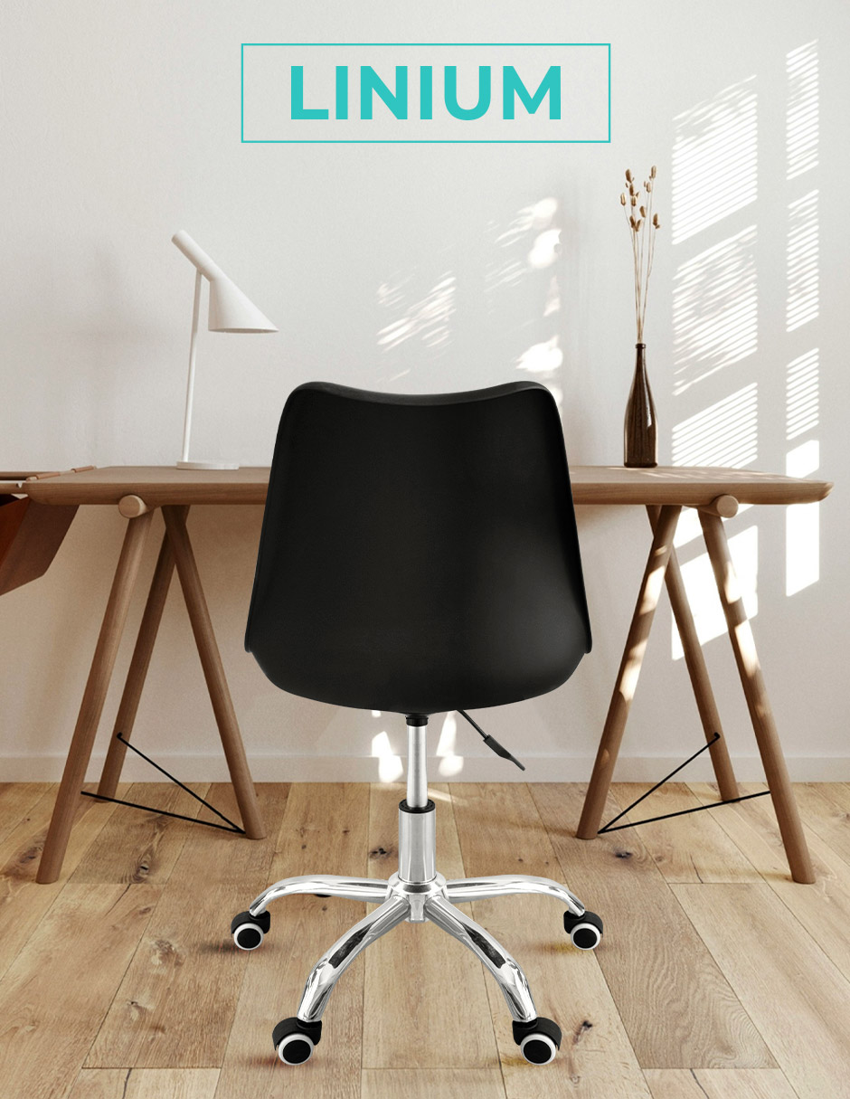 Foto 4 pulgar | Silla Oficina Linium  Escritorio Salon Hogar Ergonomica Color Negro