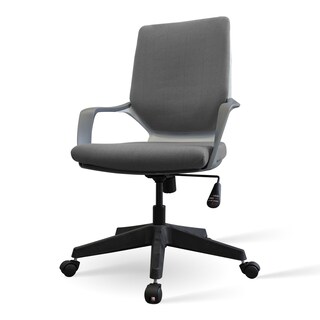 Foto 2 | Silla Ergonómica De Oficina Ajustable Con Cojín De Tela, Giratoria, Diseño Para Gaming Y Trabajo, Respaldo Al