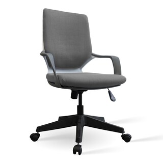 Foto 3 | Silla Ergonómica De Oficina Ajustable Con Cojín De Tela, Giratoria, Diseño Para Gaming Y Trabajo, Respaldo Al