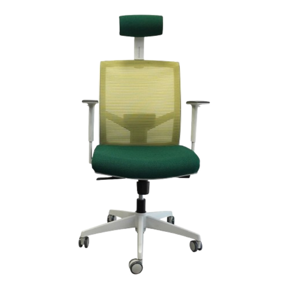 Foto 2 pulgar | Silla Ergonómica De Oficina Verde Con Respaldo De Malla Transpirable, Reclinable, Reposabrazos Fijos, Soporte Lu