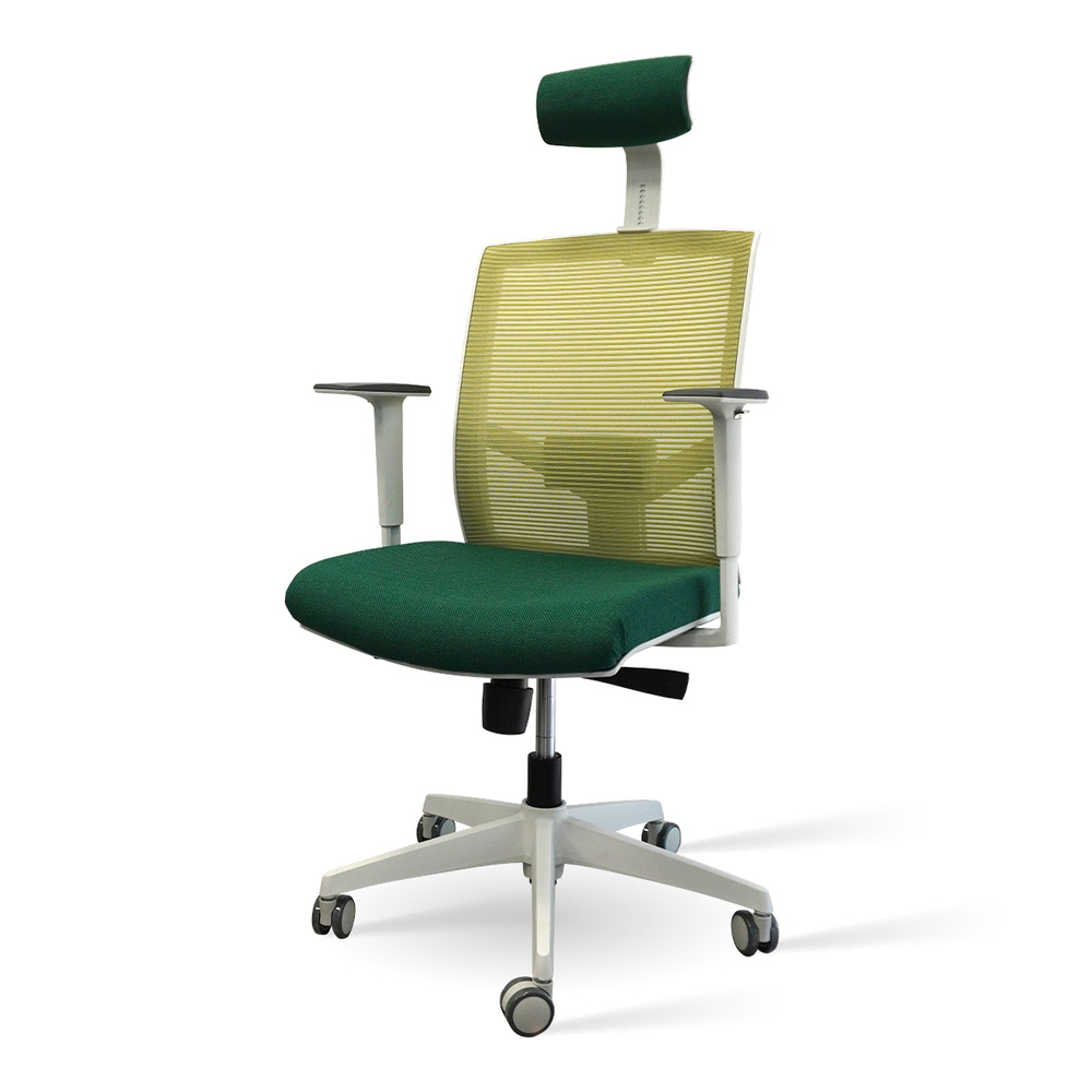 Foto 3 pulgar | Silla Ergonómica De Oficina Verde Con Respaldo De Malla Transpirable, Reclinable, Reposabrazos Fijos, Soporte Lu