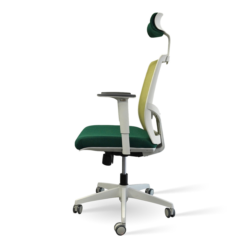 Foto 5 pulgar | Silla Ergonómica De Oficina Verde Con Respaldo De Malla Transpirable, Reclinable, Reposabrazos Fijos, Soporte Lu