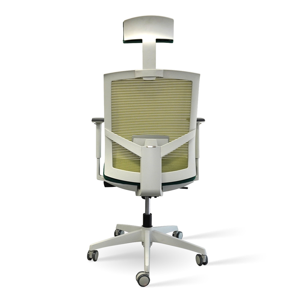 Foto 6 pulgar | Silla Ergonómica De Oficina Verde Con Respaldo De Malla Transpirable, Reclinable, Reposabrazos Fijos, Soporte Lu