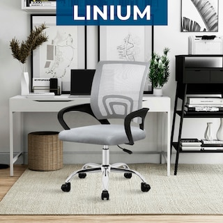 Foto 5 | Silla Escritorio Oficina Linium Color Gris Ergonómica Ajustable