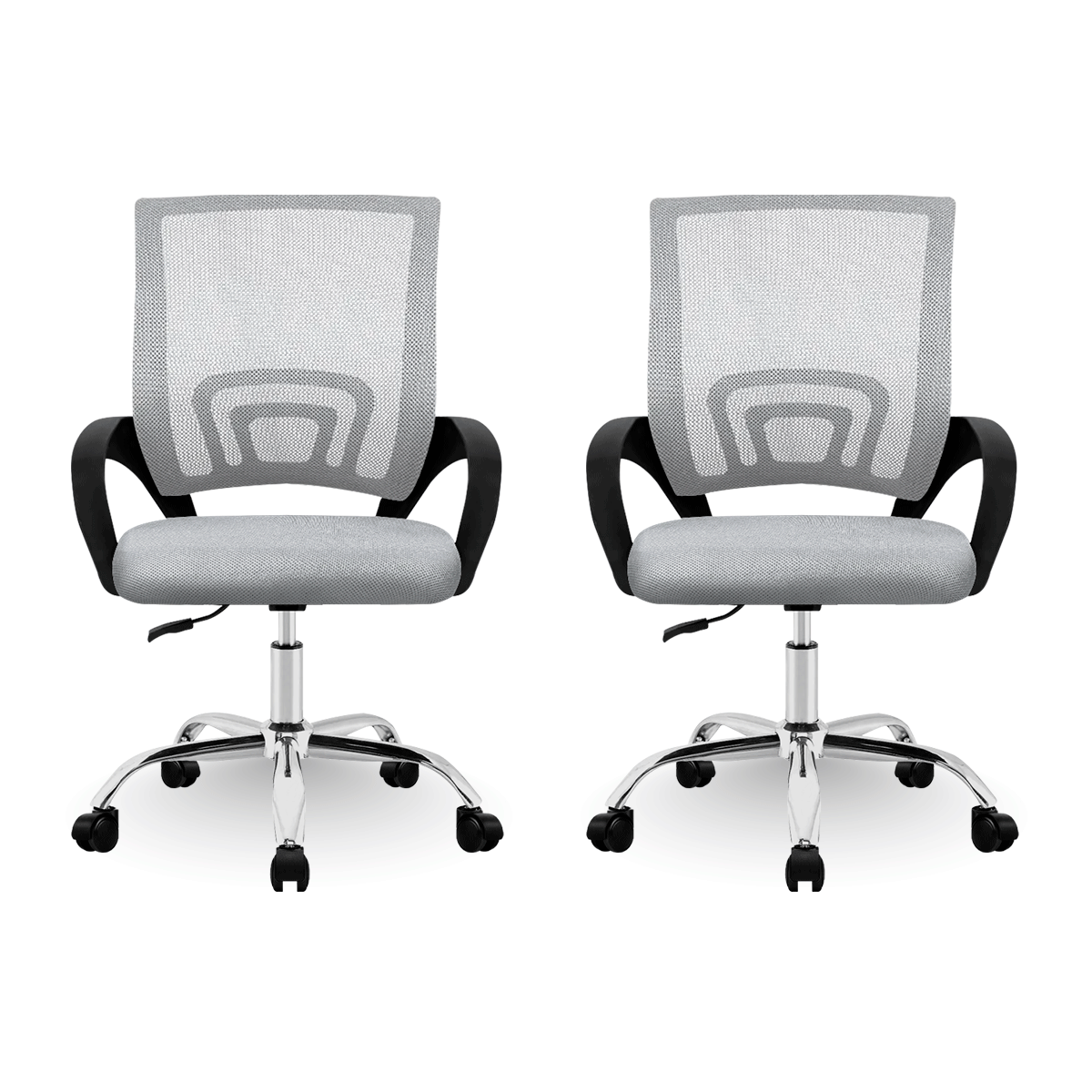 Foto 2 pulgar | Set 2 Silla Oficina Linium Escritorio Salon Hogar Ergonomica Color Gris