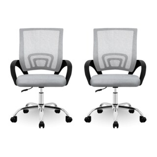 Foto 1 | Set 2 Silla Oficina Linium Escritorio Salon Hogar Ergonomica Color Gris