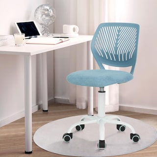 Foto 4 | Silla de Oficina Furniturer Carnation Azul