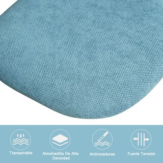 Foto 7 | Silla de Oficina Furniturer Carnation Azul
