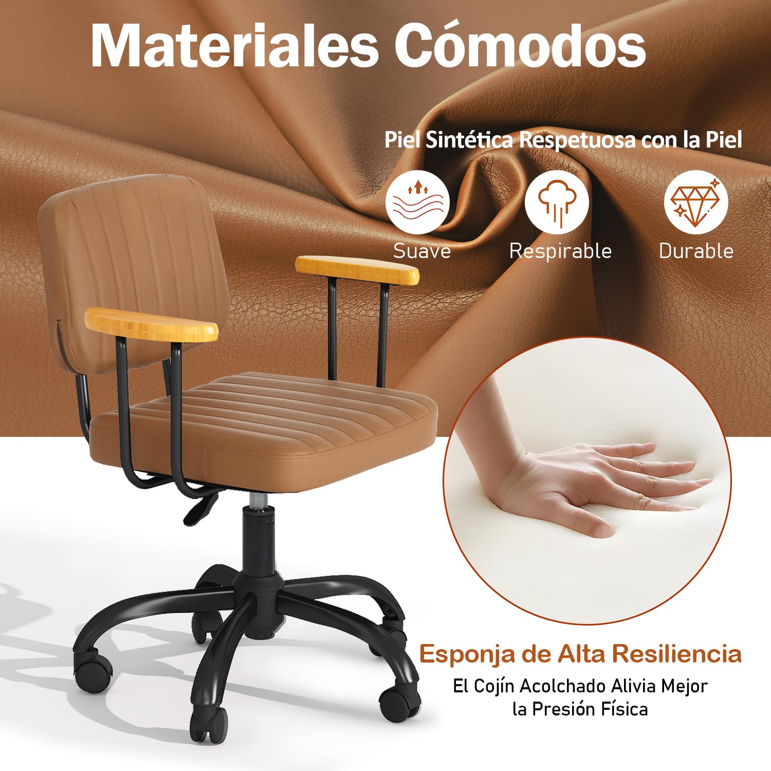 Foto 7 | Silla de Oficina Drave Marrón