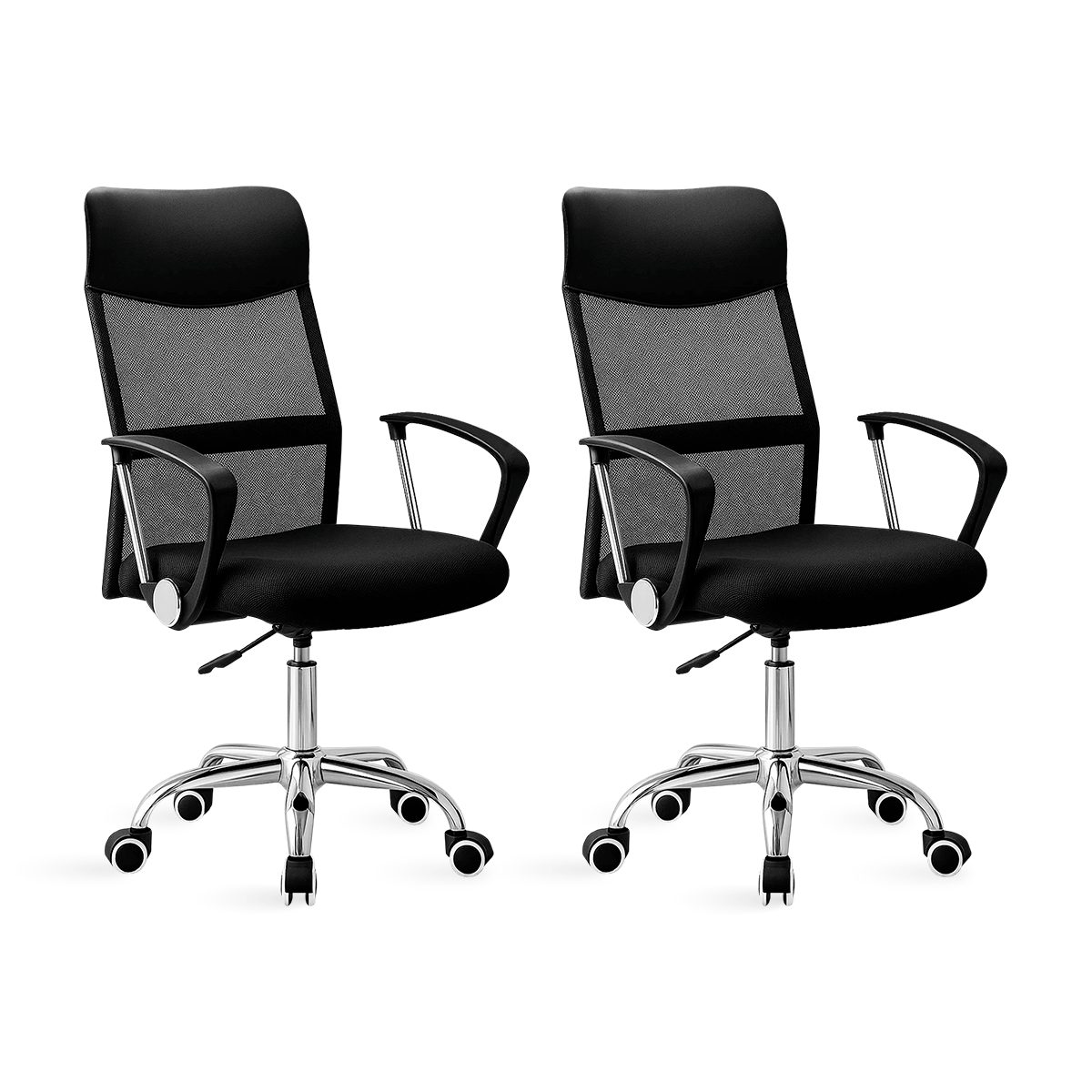 Foto 2 pulgar | Set 2 Silla Oficina Escritorio Ejecutiva Elegante Ergo Premium Color Negro