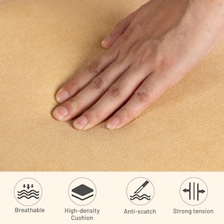 Foto 3 | Silla De Escritorio Furniturer Sin Brazos Cómoda Con Cojín De Tela - Venta Internacional.