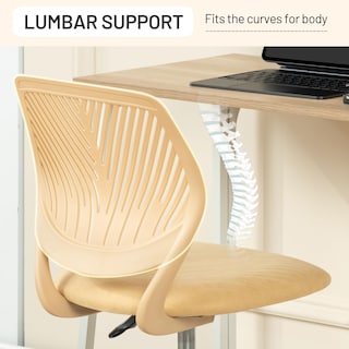 Foto 4 | Silla De Escritorio Furniturer Sin Brazos Cómoda Con Cojín De Tela - Venta Internacional.