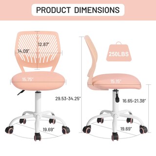 Foto 7 | Silla De Escritorio Furniturer Sin Brazos Para Niños Altura Ajustable - Venta Internacional.