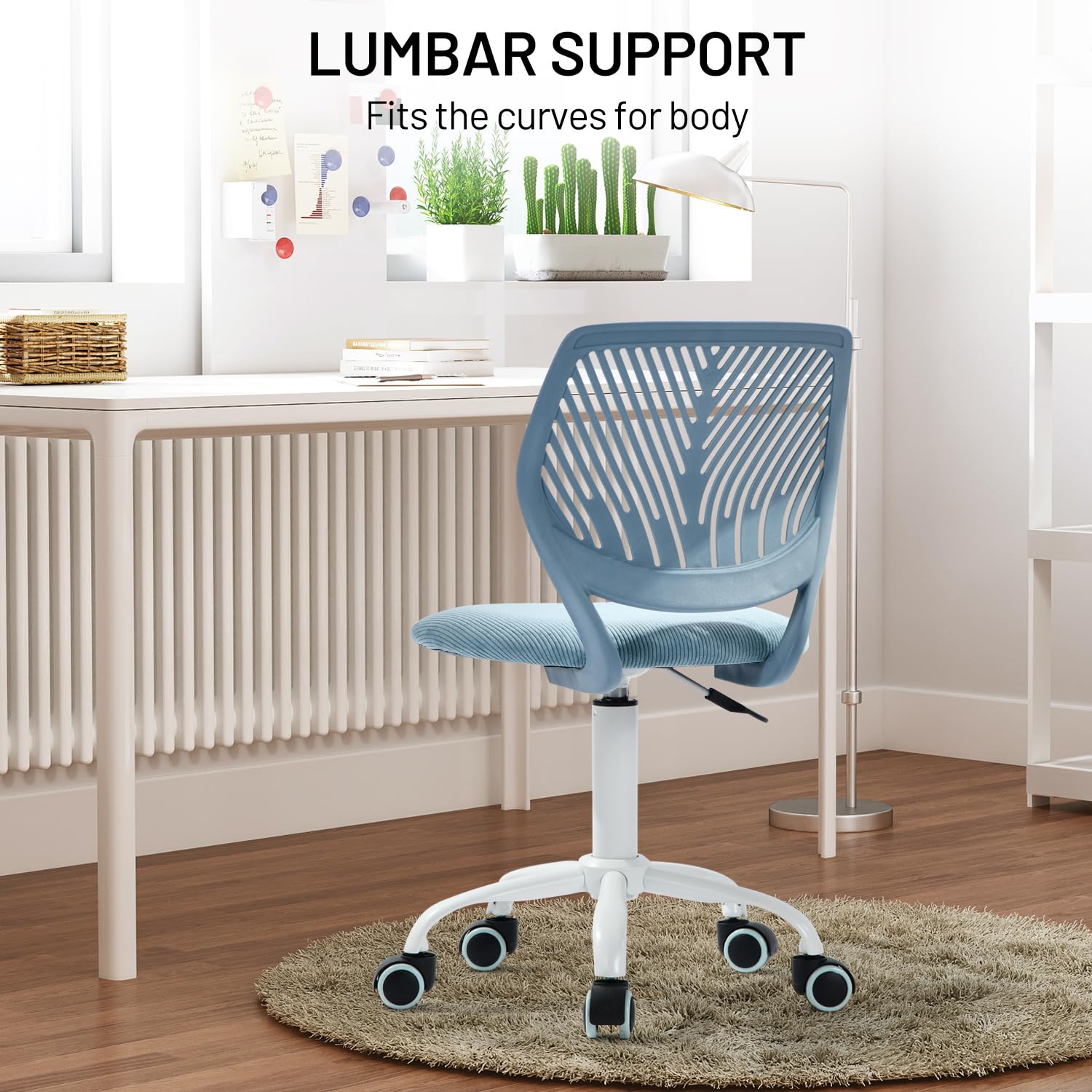 Foto 4 pulgar | Silla De Escritorio Para Niños  Ajustable Con Cojín De Pana - Venta Internacional.