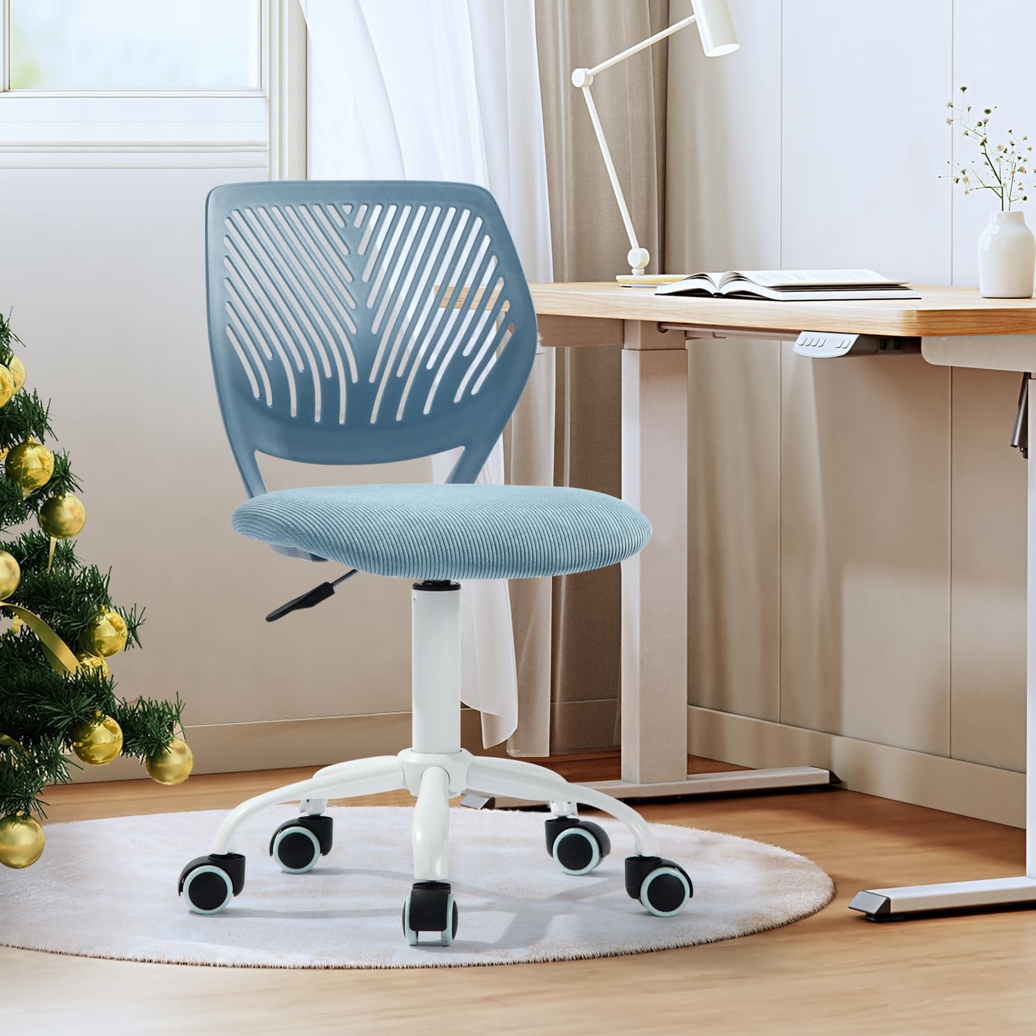 Foto 5 pulgar | Silla De Escritorio Para Niños  Ajustable Con Cojín De Pana - Venta Internacional.