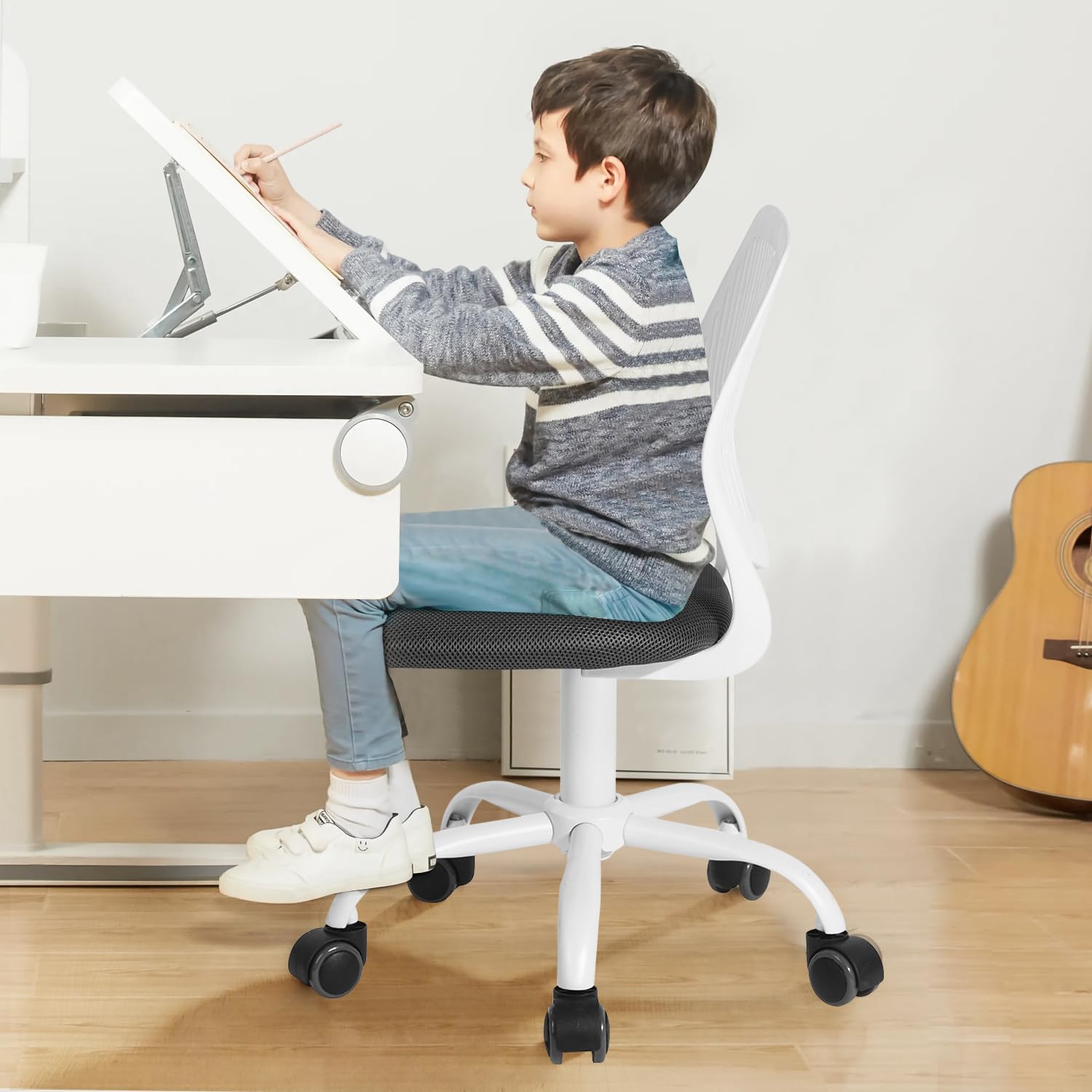 Foto 6 pulgar | Silla De Escritorio Furniturer Small Study Sin Brazos Para Niños Y Adolescentes - Venta Internacional.