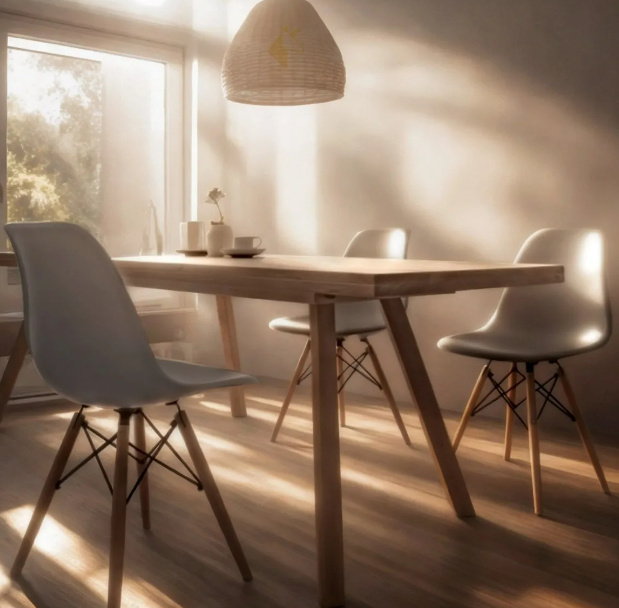 Foto 3 pulgar | Xtellar Silla Eames – Elegante Y Resistente Para Tu Comedor O Negocio