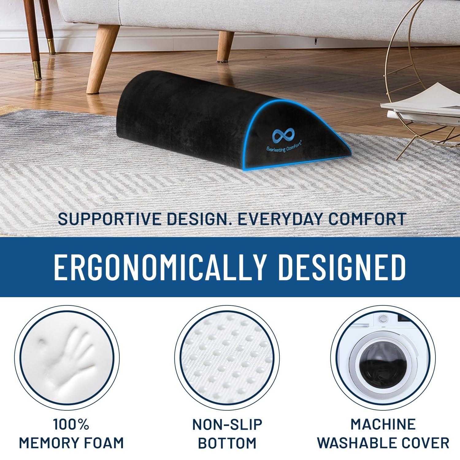Foto 4 pulgar | Foot Rest Everlasting Comfort  Espuma Viscoelástica  Oficina Y Hogar - Venta Internacional.