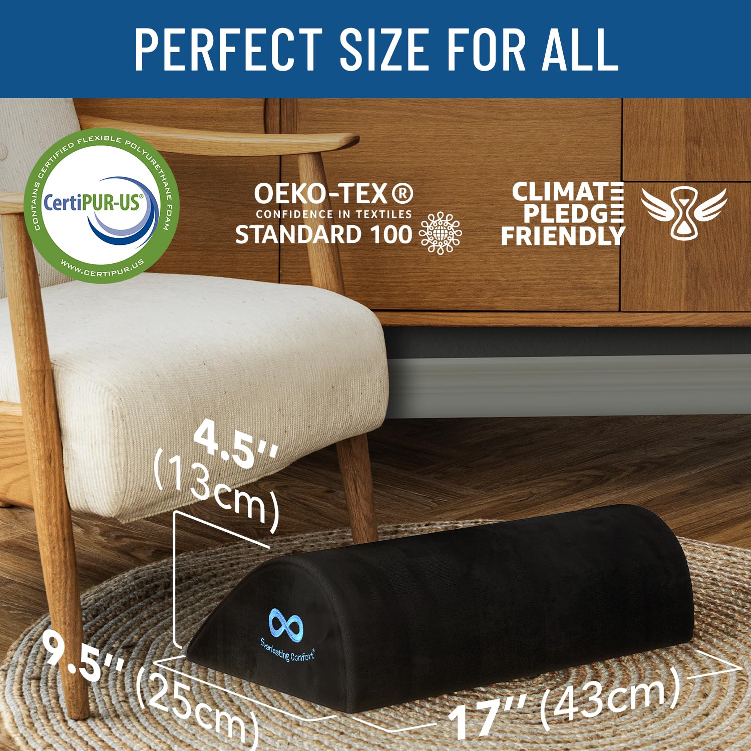 Foto 8 pulgar | Foot Rest Everlasting Comfort  Espuma Viscoelástica  Oficina Y Hogar - Venta Internacional.