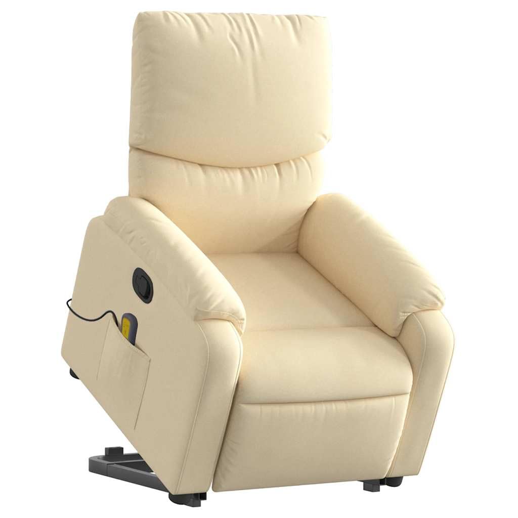 Foto 2 pulgar | Sillón Reclinable Para Masajes Vidaxl  Tejido Crema  Power Lift - Venta Internacional.