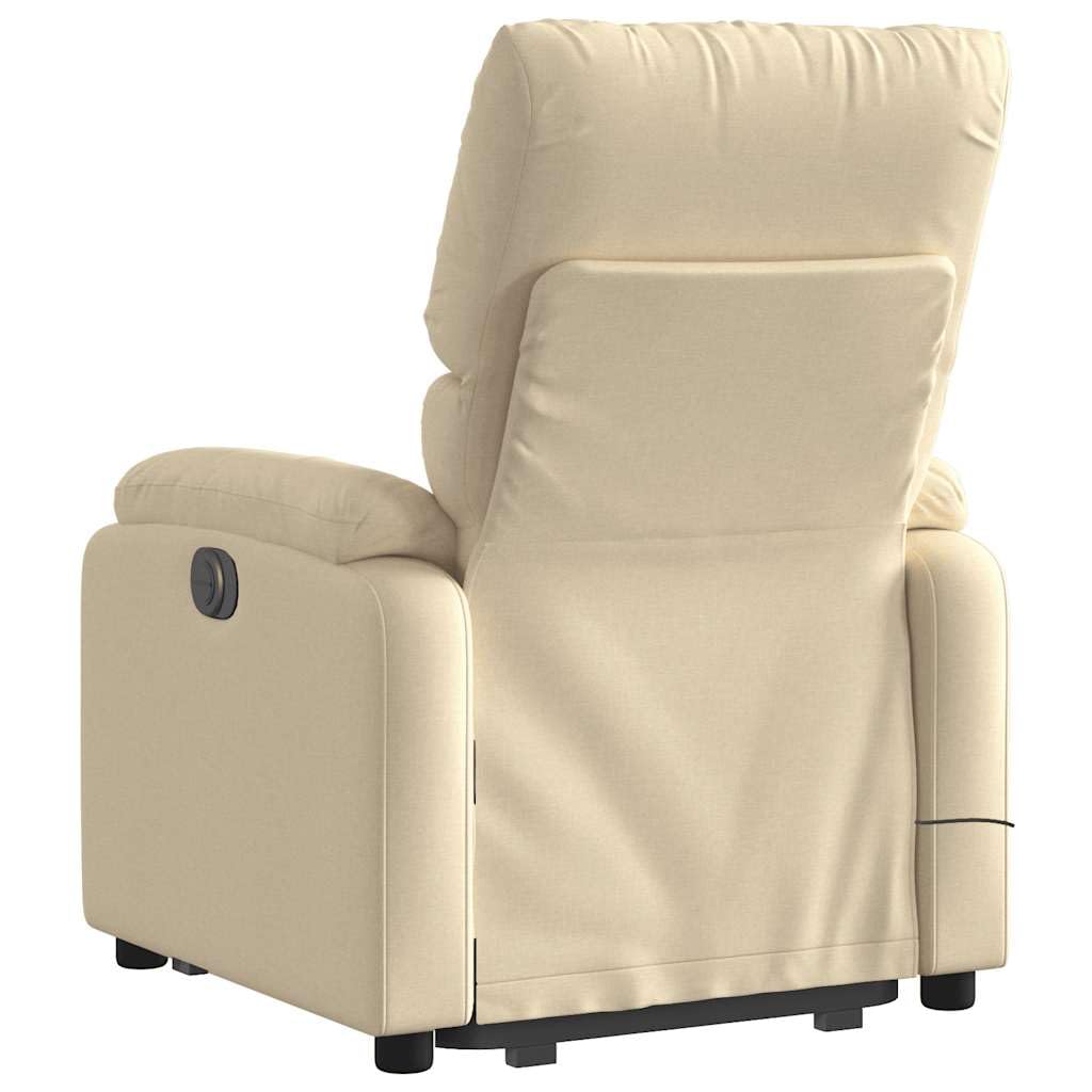 Foto 7 pulgar | Sillón Reclinable Para Masajes Vidaxl  Tejido Crema  Power Lift - Venta Internacional.
