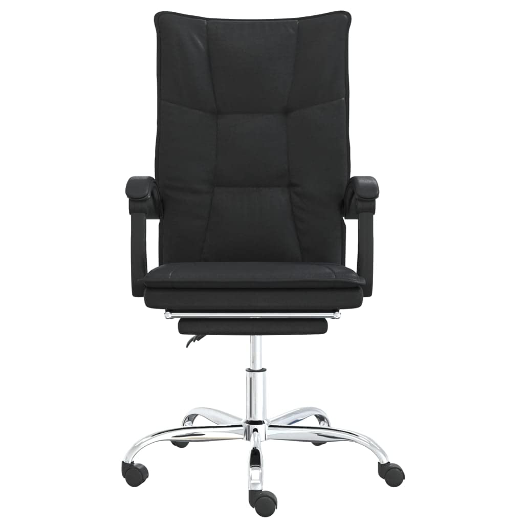 Foto 5 pulgar | Silla Vidaxl  Escritorio Reclinable Con Ruedas  Giratoria 360°  Piel Negra - Venta Internacional.